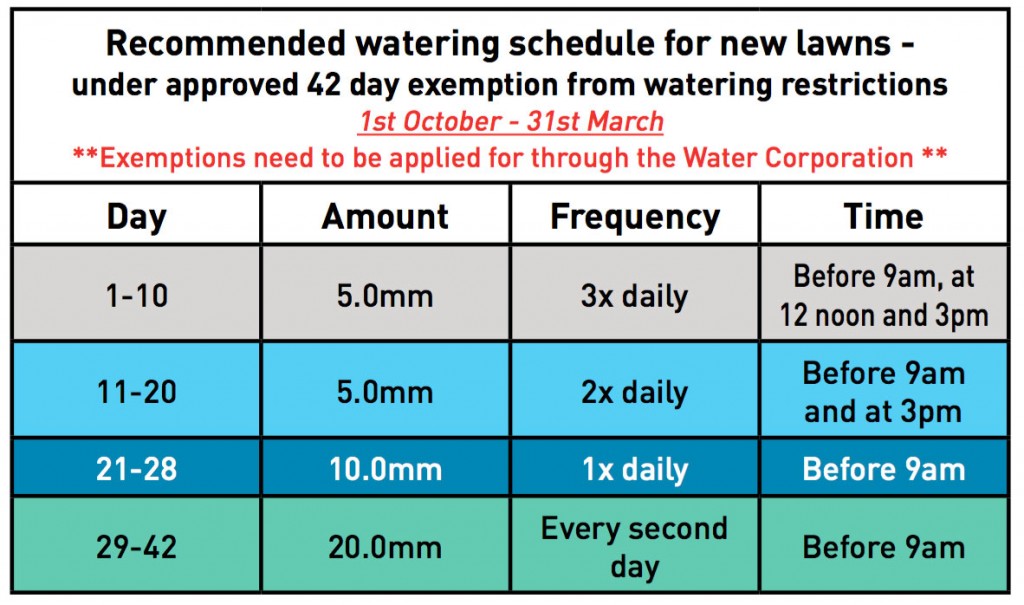 Watering Guide — True Blue Turf