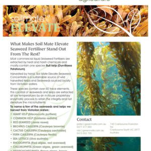 Soil Mate Elevate Wild Harvest Seaweed (WHS) Fertiliser 0.5-3.5-1.1