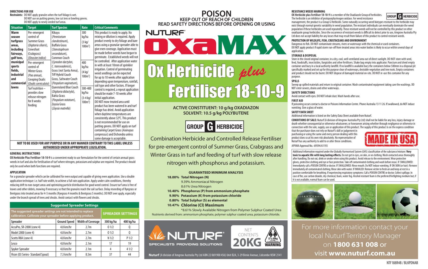 OxaMax Herbicide & Fert - Image 2